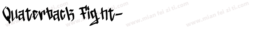 Quaterback Fight字体转换
